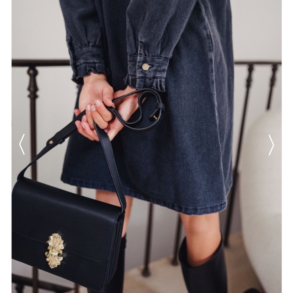 Saaj Paris - Grey denim dress - Robe Candice - Picture 3 of 6